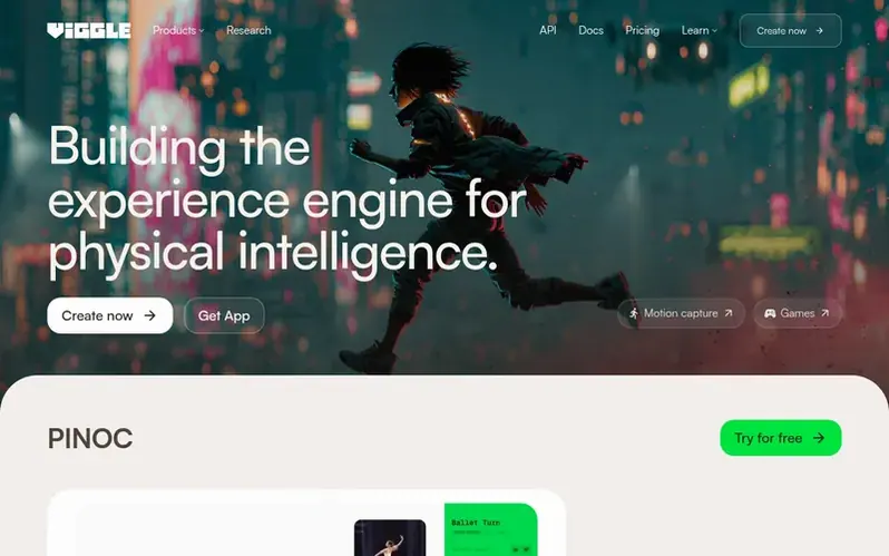 Screenshot of the Viggle homepage